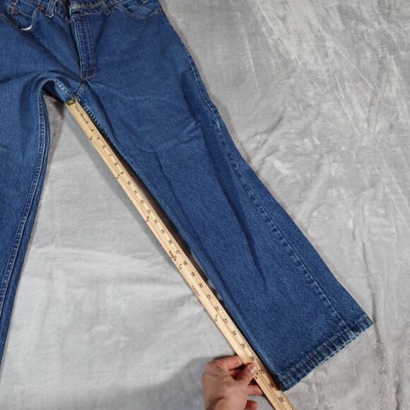 Vintage Levis 509 Denim Jeans Mens 38 (Fits 36x29) Straight Fit Orange Tab - Picture 7 of 9